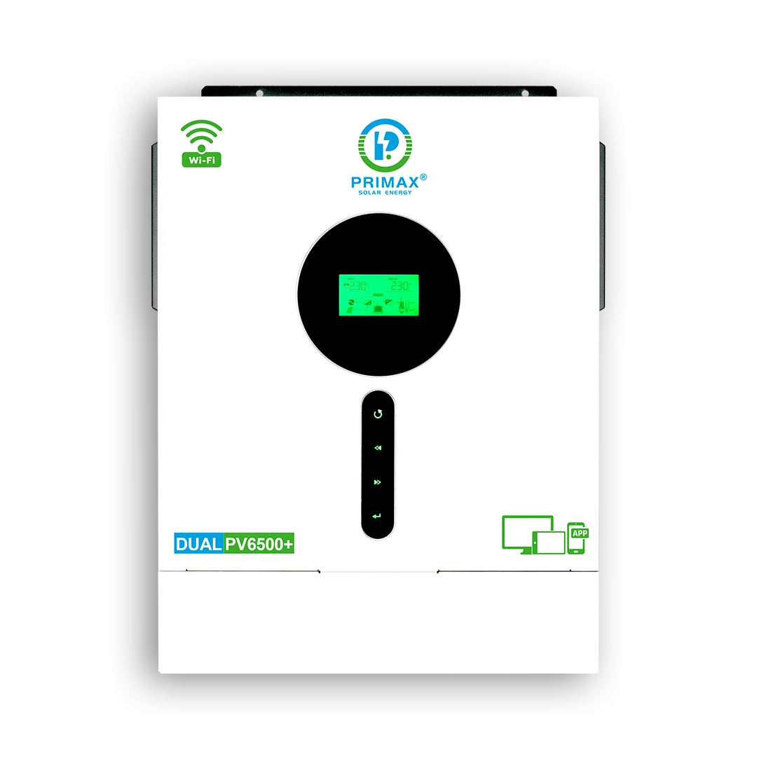 PRIMAX GALAXY DUAL PV6500+ 5.6KW HYBRID SOLAR INVERTER 5.6KW  With 6500W MPPT Solar Charge Controller — solar equipment in Lahore, Pakistan