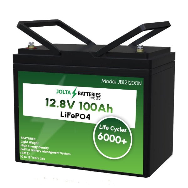 Jolta JB121200N 12.8V 100Ah (1.28kWh) LiFePO4 Lithium Battery – 6000+ Cycles — solar equipment in Lahore, Pakistan