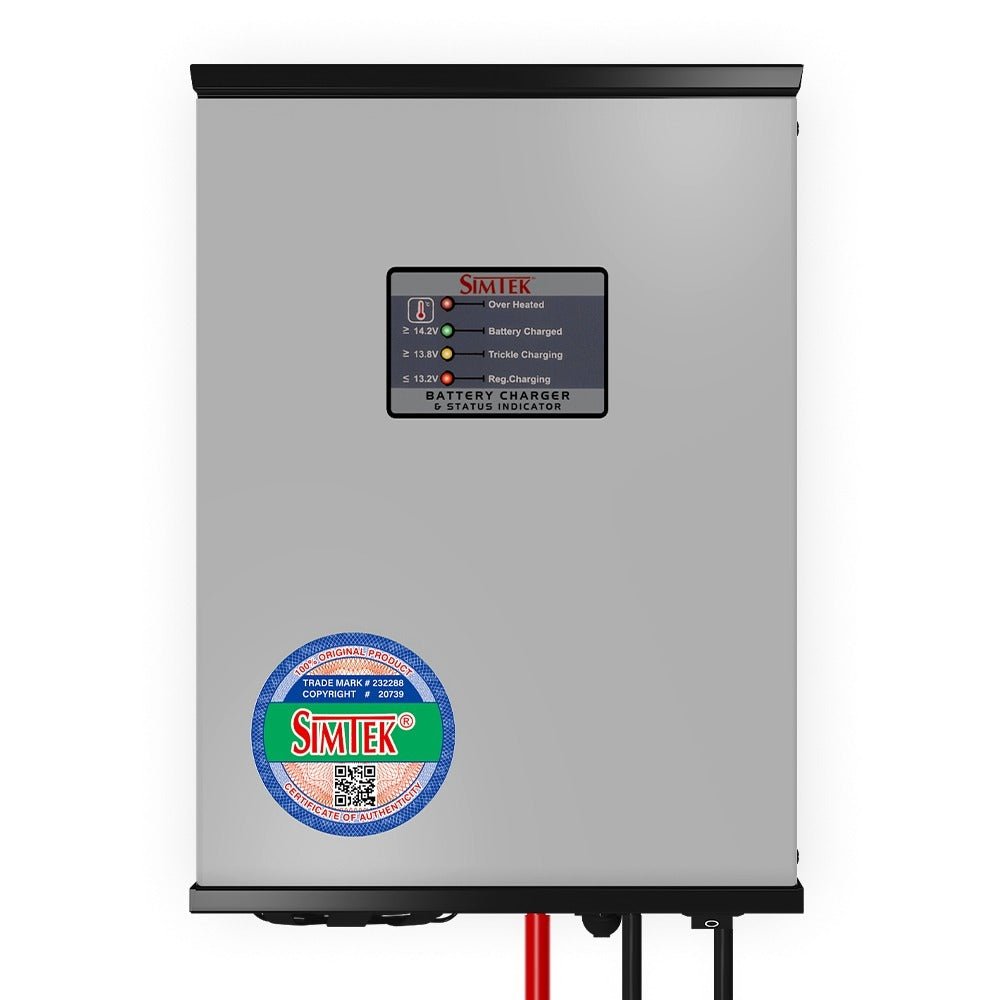 Simtek Smart 3-Stage Battery Charger Fully Automatic Best Quality 12V 20A — solar equipment in Lahore, Pakistan