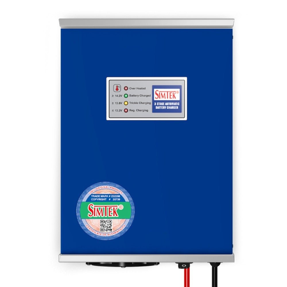 Simtek Smart 3-Stage Battery Charger Fully Automatic Best Quality 12V 30A — solar equipment in Lahore, Pakistan