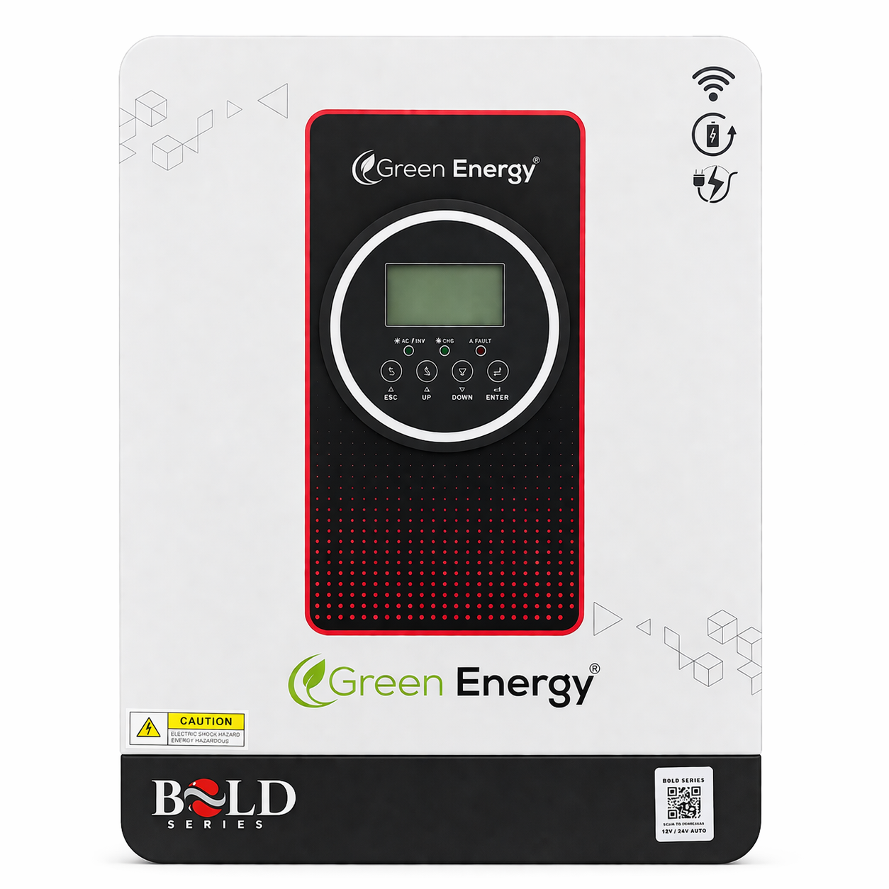 Green Energy Bold Series 4.2KW PV6500 Solar Inverter 12V/24V Auto Battery selection | Dual Voltage Pure Sine Wave MPPT 6500W — solar equipment in Lahore, Pakistan