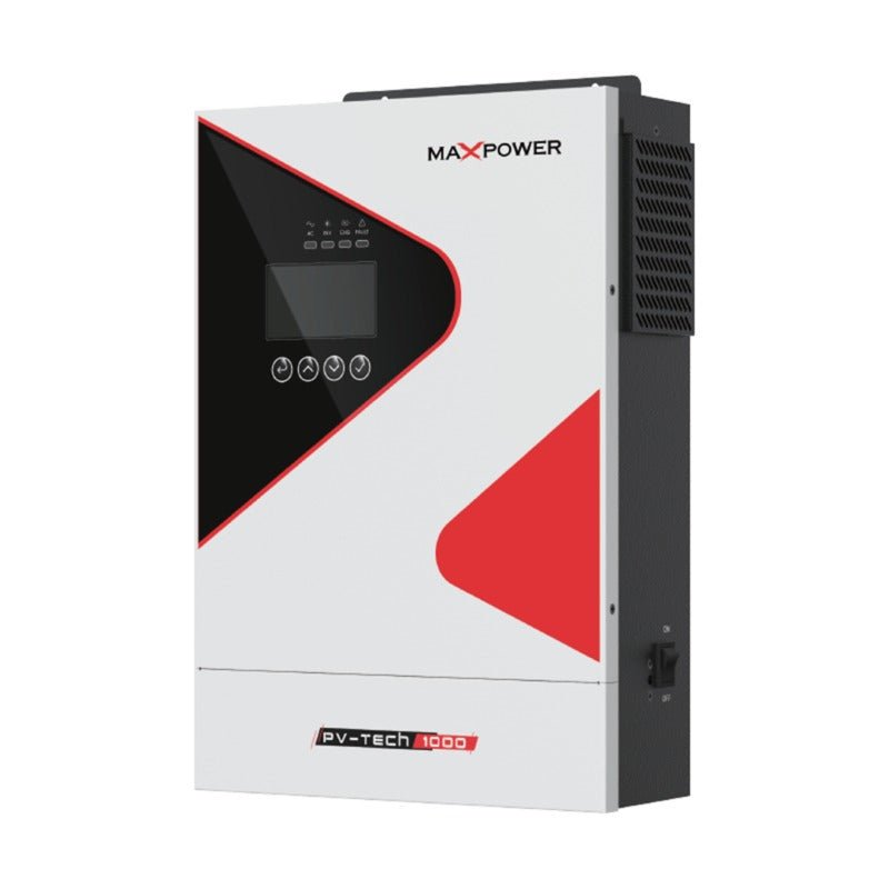 MaxPower PV Tech 1200 Single Phase Hybrid Solar Inverter 1.2kW | 60A MPPT | 12V Battery | Pure Sine Wave — solar equipment in Lahore, Pakistan