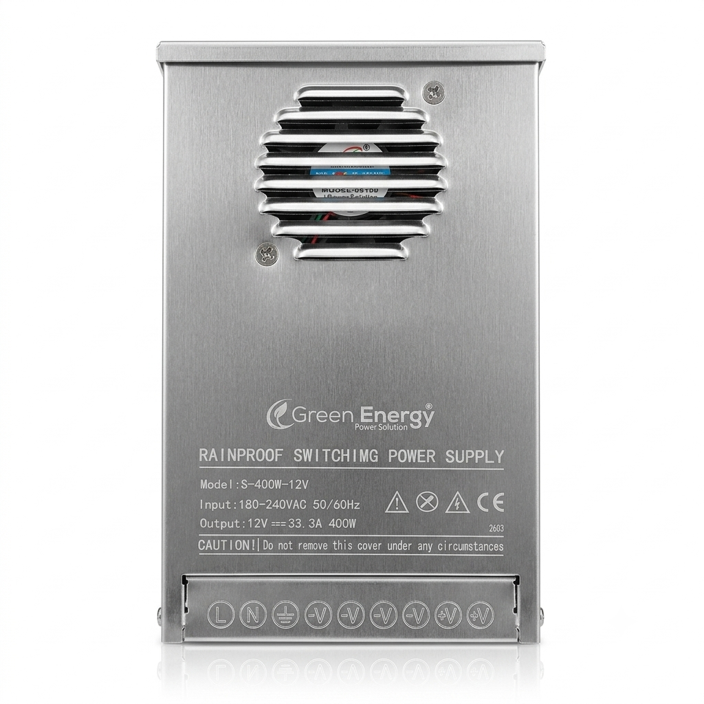 Green Energy S-400W-12V Rainproof Switching Power Supply | 12V 33.3A 400W AC to DC Power Supply — solar equipment in Lahore, Pakistan