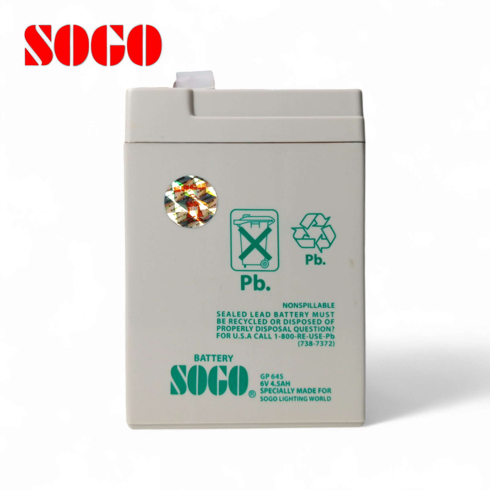 SOGO JPN-750 Rechargeable Dry Battery 6v 4.5A — solar equipment in Lahore, Pakistan