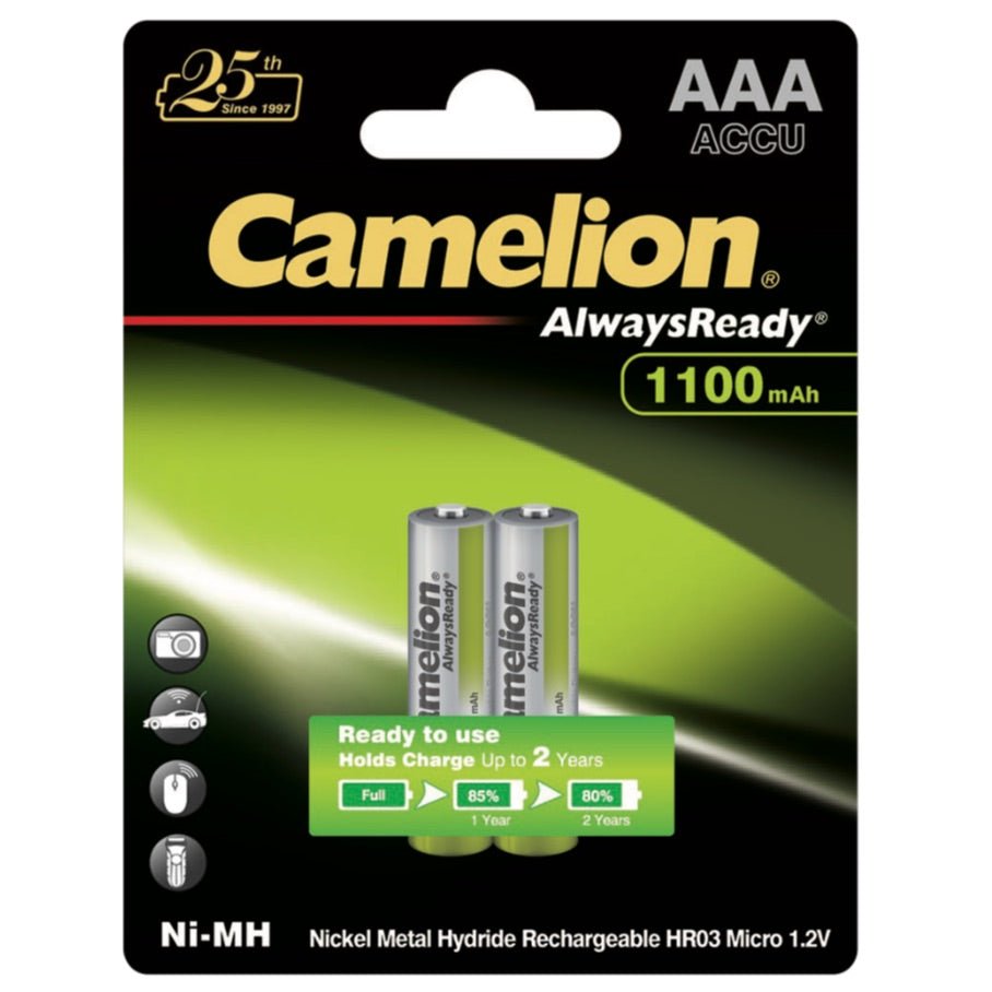 Camelion AAA 1.2V Rechargeable Cell (Pack of 2) — solar equipment in Lahore, Pakistan