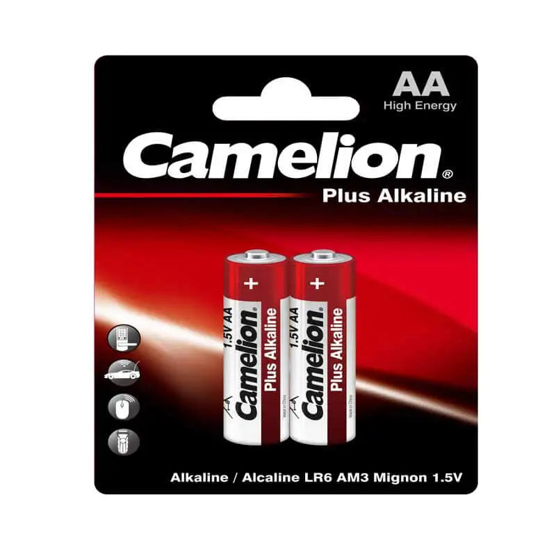 Camelion Plus Alkaline 1.5V Batteries – AA (2 Batteries) — solar equipment in Lahore, Pakistan