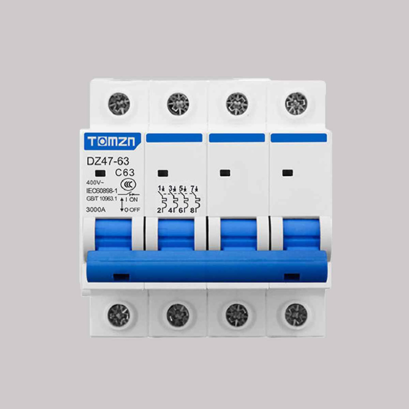 Tomzn 4 Pole 63A AC MCB Circuit Breaker — solar equipment in Lahore, Pakistan