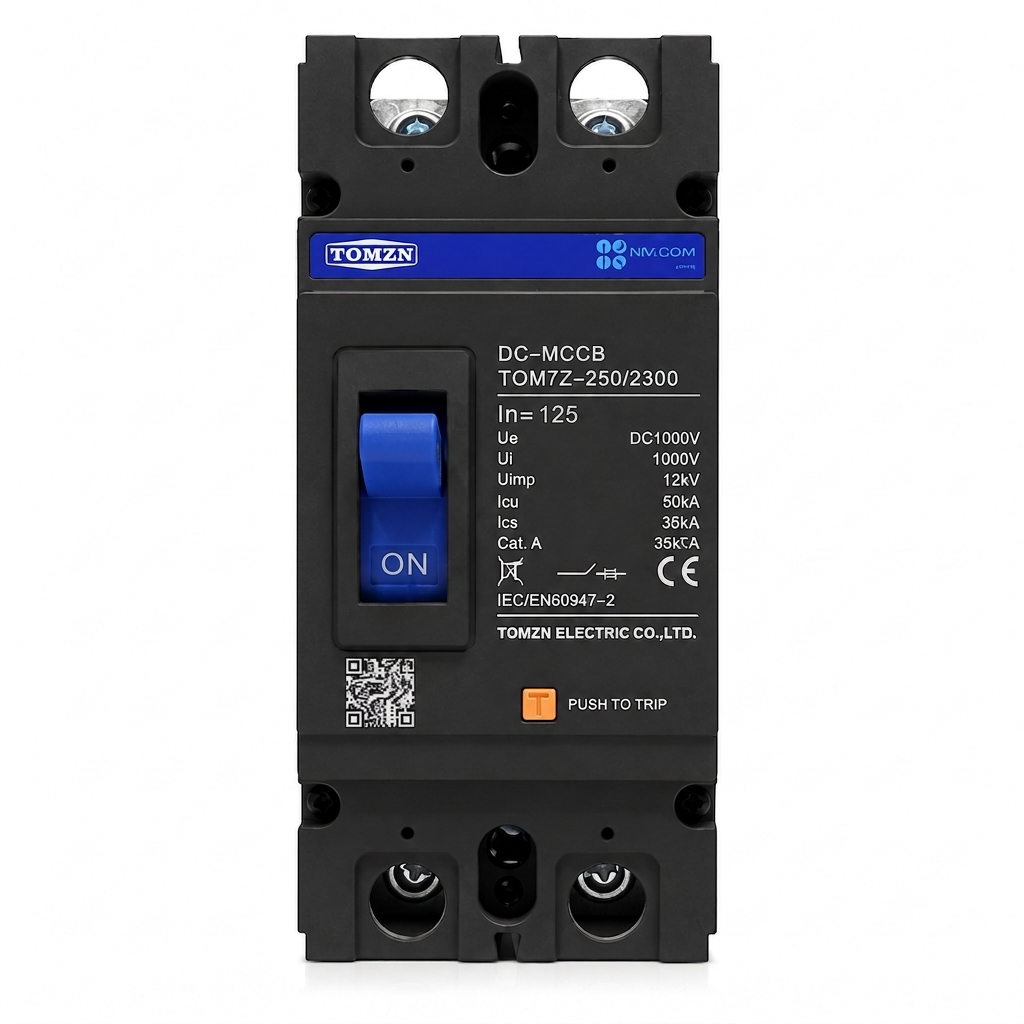 Tomzn TOM7Z 2P 125A DC MCCB Breaker — solar equipment in Lahore, Pakistan