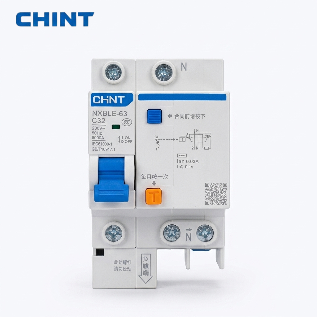 CHINT NXBLE-32 RCBO | 32A Residual Current Circuit Breaker with Leakage & Overload Protection — solar equipment in Lahore, Pakistan