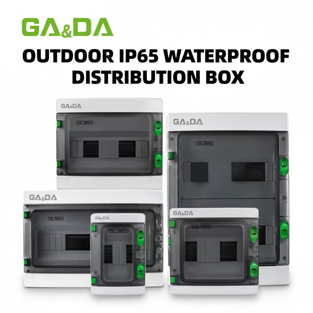 GA&DA Plastic Distribution Box IP65 GDA – Heat and Fire Resistant - Heatproof Waterproof Electrical Enclosure for Safe Power Distribution — solar equipment in Lahore, Pakistan