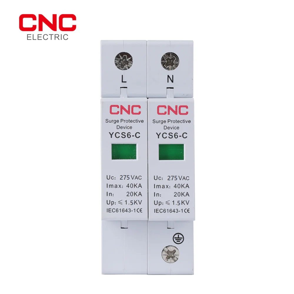 CNC YCS6-C 2P 275V AC SPD House Surge Protector — solar equipment in Lahore, Pakistan