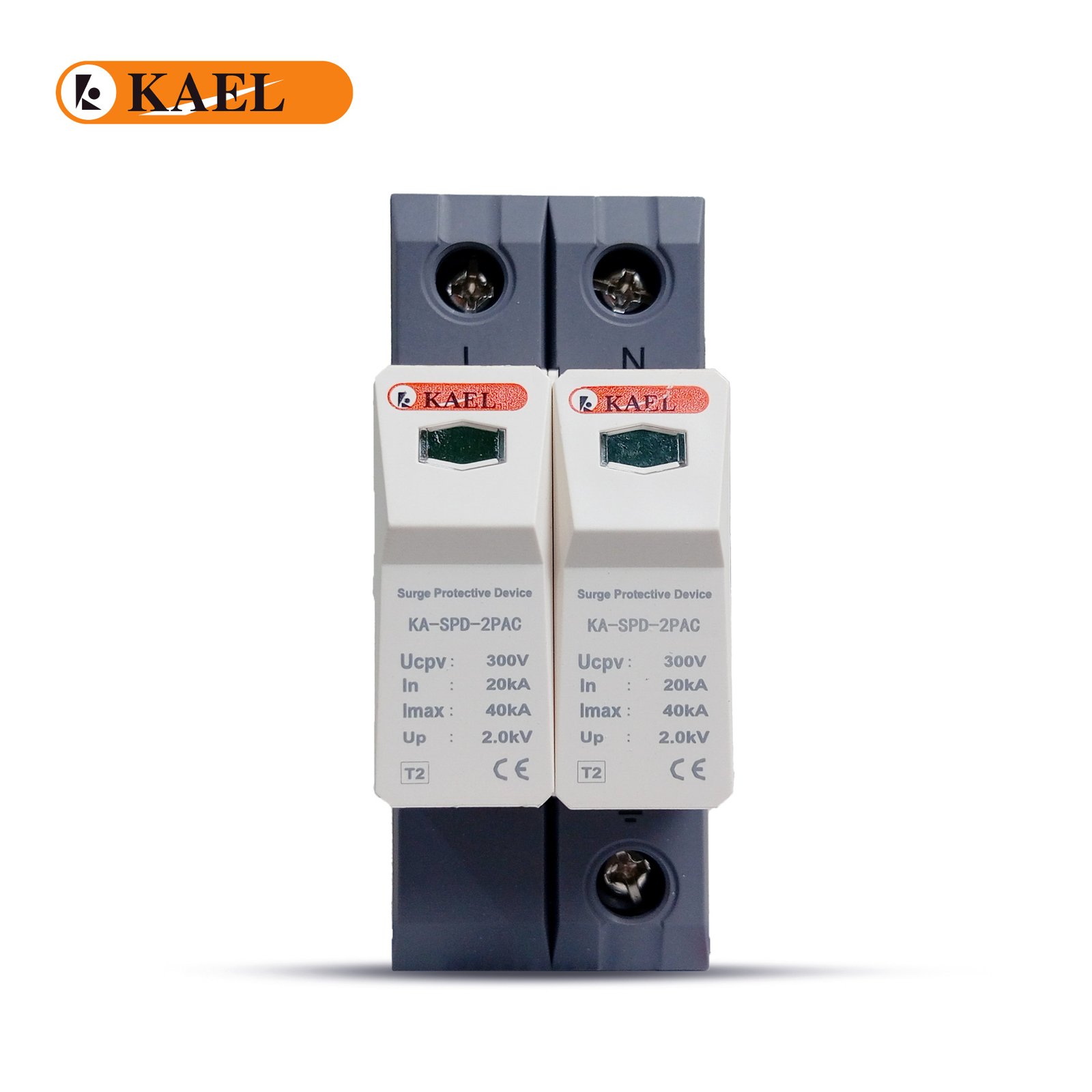 KAEL KA-SPD-2PAC | 2P 300V AC Surge Protection Device  DIN Rail Mount — solar equipment in Lahore, Pakistan