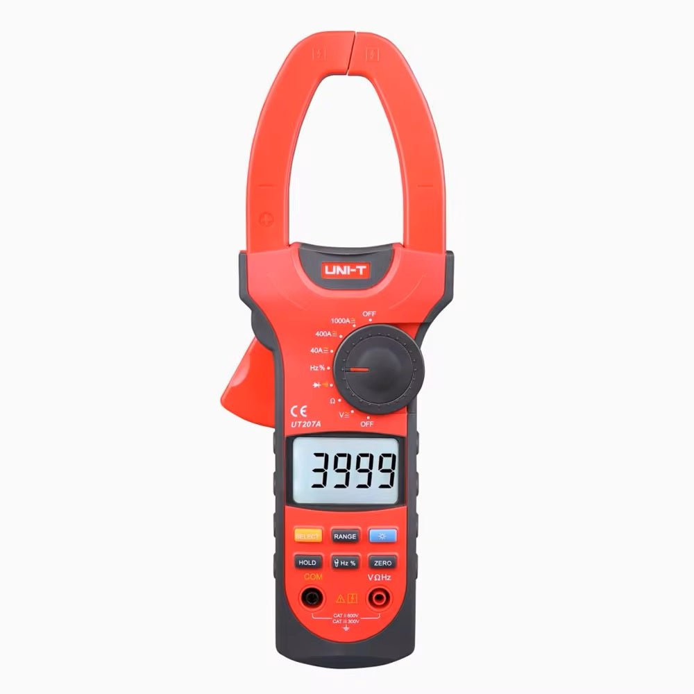 UNI-T UT207A 1000A Digital Clamp Meters Frequency Measure Multimeters Auto Range Capactance Resistance — solar equipment in Lahore, Pakistan