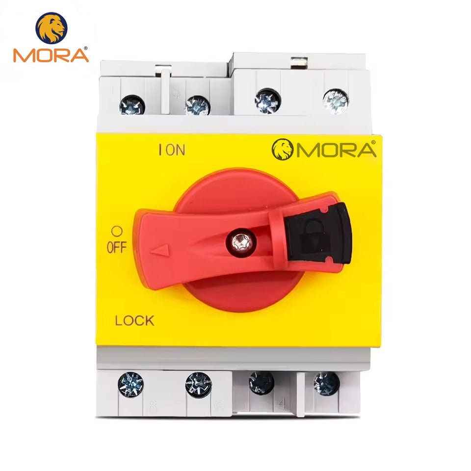 Mora 4P PV DC 1200V 32A Din Rail Solar Rotating Handle Isolator Rotary Switch Disconnector For Solar — solar equipment in Lahore, Pakistan