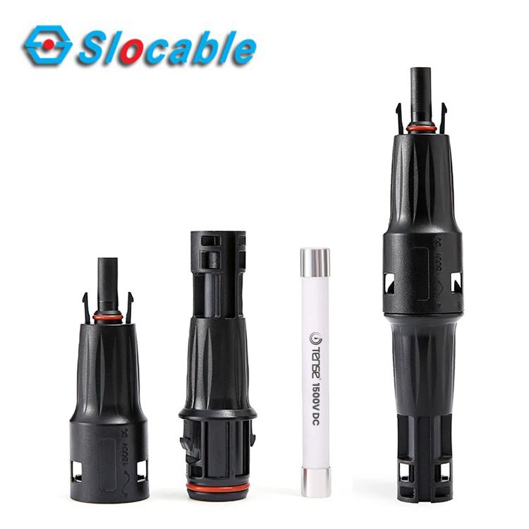 Slocable 1500V DC Inline MC4 Fuse Connector with Built-in 20A Replaceable Fuse — solar equipment in Lahore, Pakistan